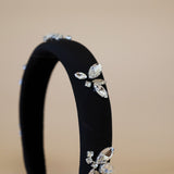 OG Headband Black Silver Studs