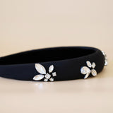 OG Headband Black Silver Studs