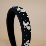 OG Headband Black Silver Mix Studs