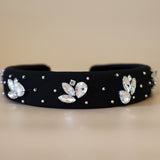 OG Headband Black Silver Mix Studs
