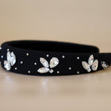 OG Headband Black Silver Mix Studs