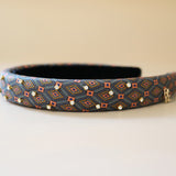 Slender Headband Black Pink Orange