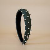 OG Headband Khaki Silver Studs