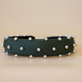 OG Headband Khaki Silver Studs