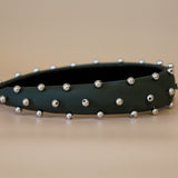 OG Headband Khaki Silver Studs