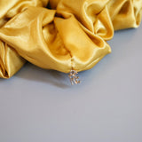 Yellow Gold Silky Satin Scrunchie