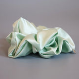 Lime Green Silky Satin Scrunchie