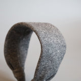 Wide Headband Grey Cotton