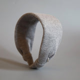 Wide Headband Lt Grey Cotton