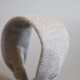 Wide Headband Lt Grey Cotton