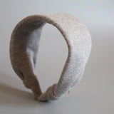 Wide Headband Lt Grey Cotton