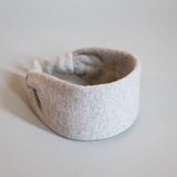 Wide Headband Lt Grey Cotton