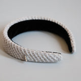 Thin Headband Grey Cotton