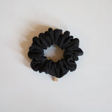 Silk Black Mini Scrunchie