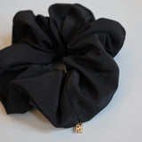 Silk Black Scrunchie