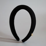 Black Luxe Mesh Slender Headband