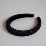Black Luxe Mesh Slender Headband