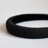 Black Luxe Mesh Slender Headband