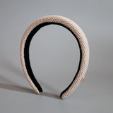 Off Beige Luxe Mesh Slender Headband