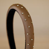 Slender Headband Smokey Brown Studs