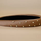 Slender Headband Smokey Brown Studs