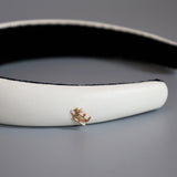 Eco White Leather OG Headband