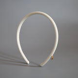 Eco White Leather Tight Headband