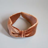 Brown Velour Turban Headband