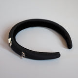 Slender Headband Pearl Silver Studs