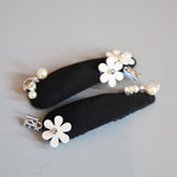 White Flower Studs Hair Pin