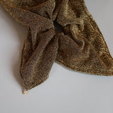 Gold Lame Shuriken Scrunchie