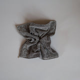 Silver Lame Shuriken Scrunchie