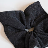 Black Lame Shuriken Scrunchie