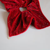 Red Kira Shuriken Scrunchie