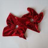 Red Kira Shuriken Scrunchie