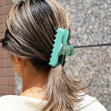 Avocado Green Gloss Hair Clip