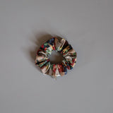 Watercolor Flower Mini Scrunchie