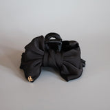 Black Ribbon Silky Hair Clip