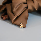 Brown Ribbon Silky Hair Clip