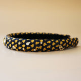 Slender Headband Navy Yellow 