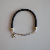 Silver Square Chain Hair Pony