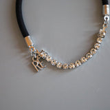 Silver Line Studs Hair Pony