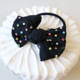 Black Rainbow Lil Studs Ribbon Pony