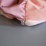 Mix Material Pink Scrunchie