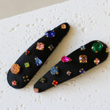 Hair Pin Black Rainbow 