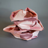 Mix Material Pink Scrunchie