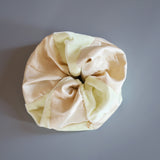 Mix Material White Scrunchie