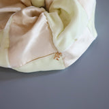 Mix Material White Scrunchie