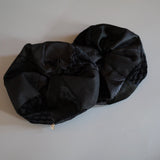 Mix Material Black Scrunchie
