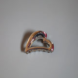 Metal Silver Heart Clip